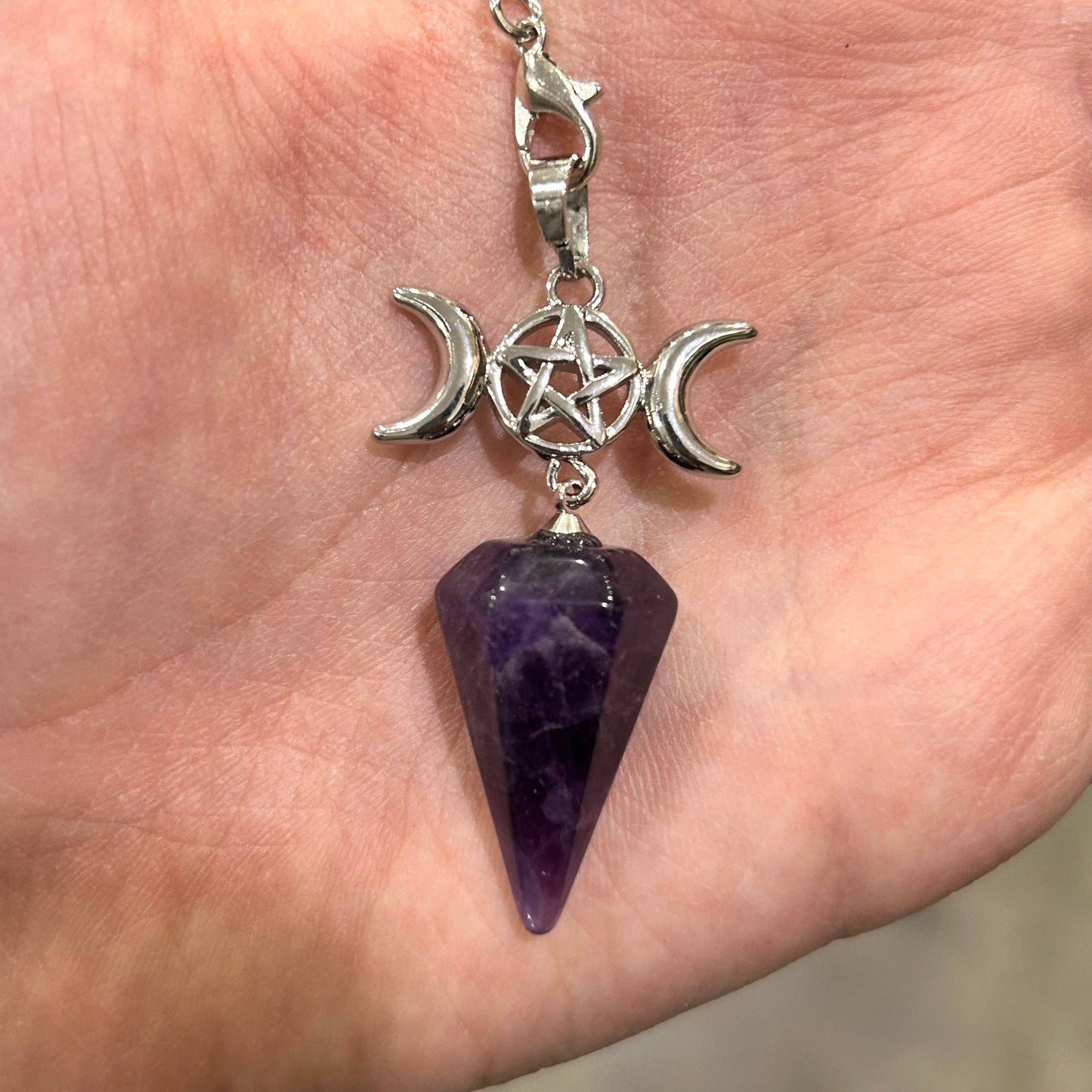 Pendulum - Amethyst Triple Moon