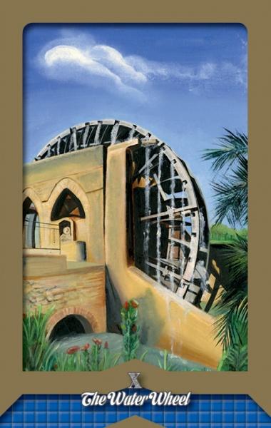 the water wheel card