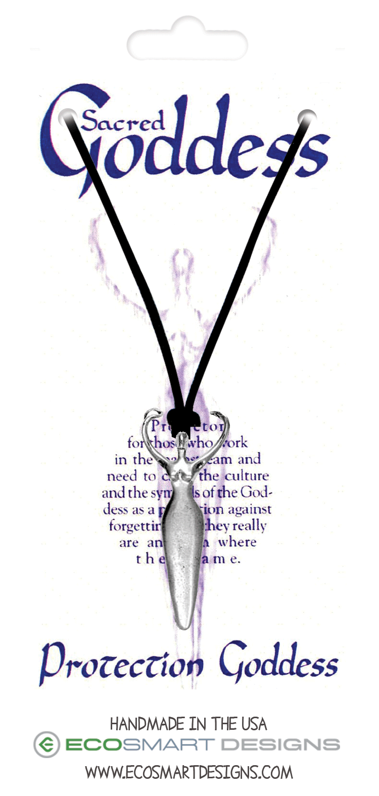 Sacred Goddess Protection Goddess Pewter Charm