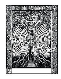 Initiation spell coloring page