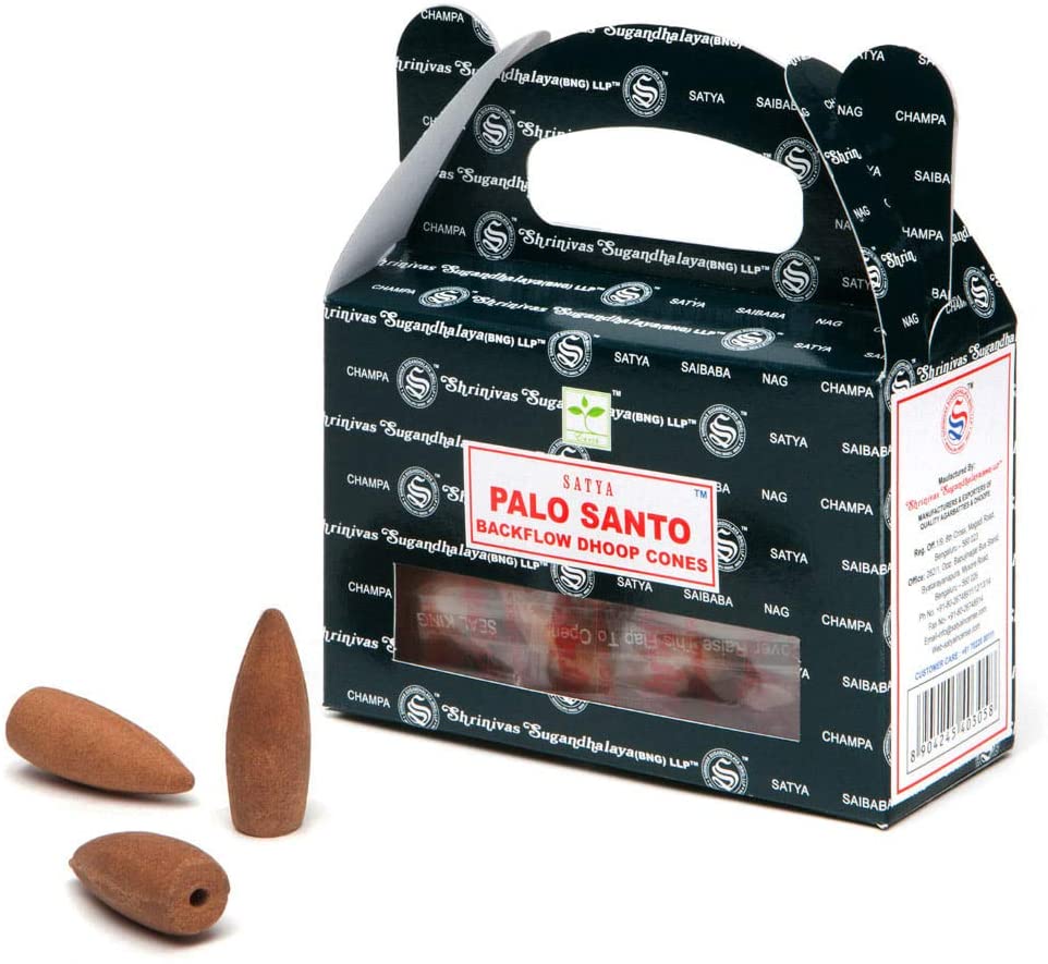 24 pack Satya Palo Santo backflow cones