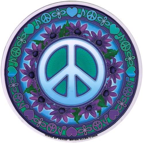 signs of peace window sticker