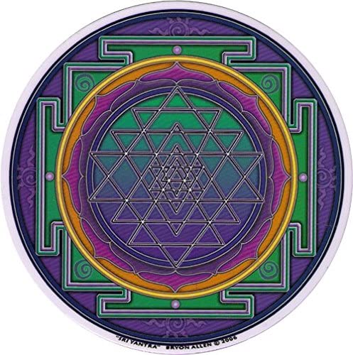 sri yantra window sticker