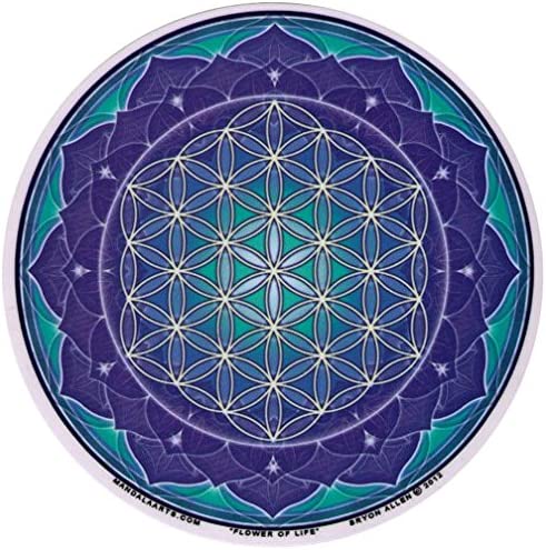 flower of life window sticker