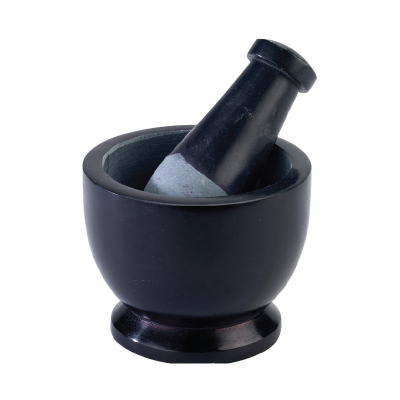 black mortar & pestle