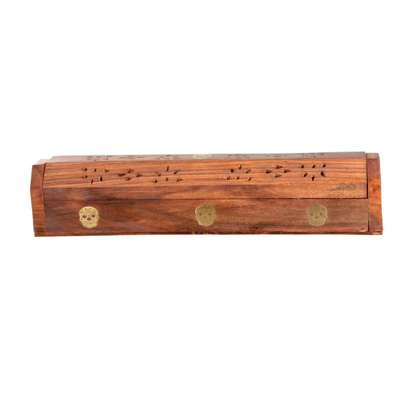 incense box burner skull