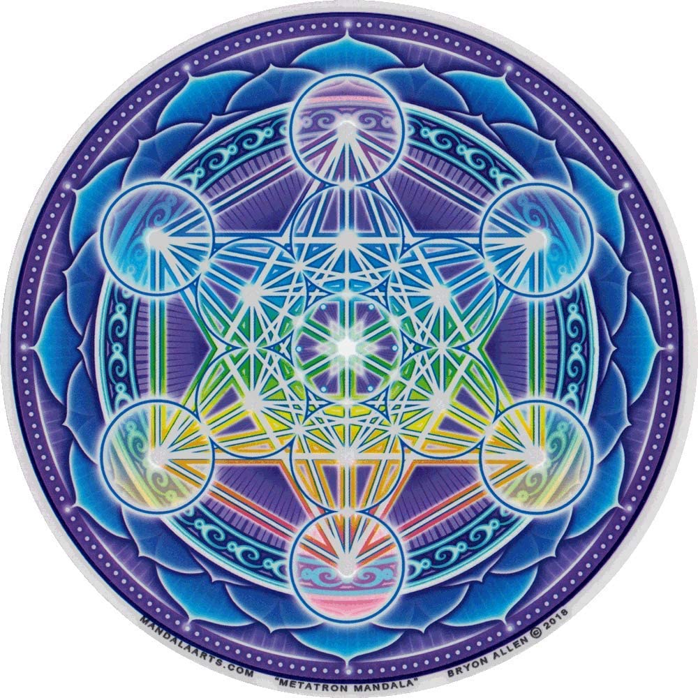 metatron mandala window sticker