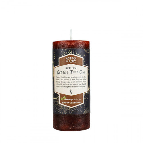 Astro Magic Saturn - Get the F*** Out Candle