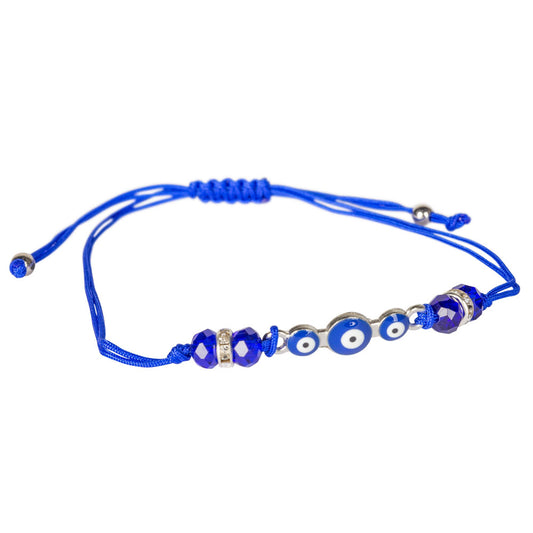 Adjustable Evil Eye Bracelet (Blue)