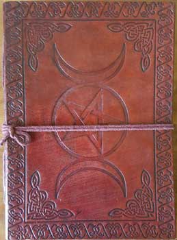 triple moon pentagram journal