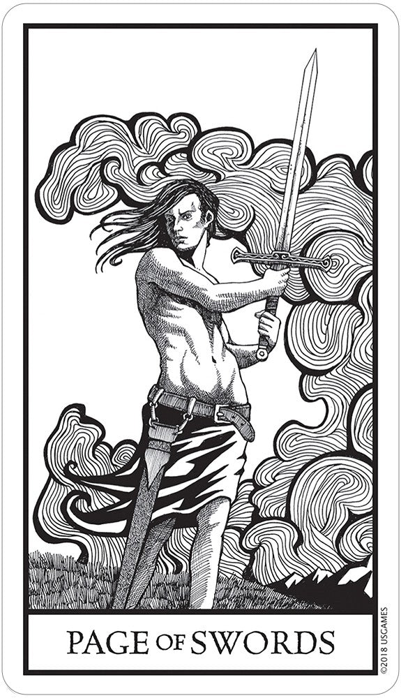 Page of Swords card