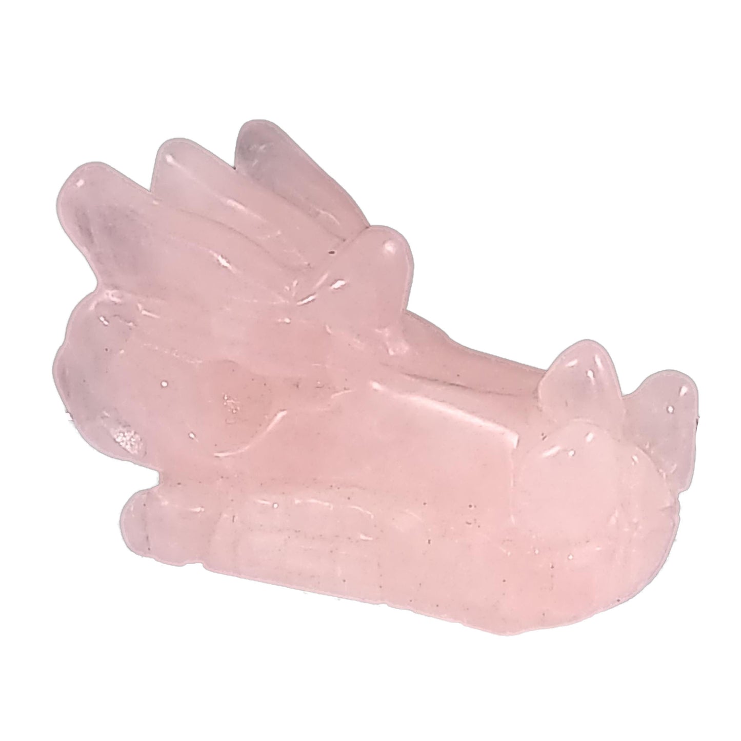 rose quartz dragon skull