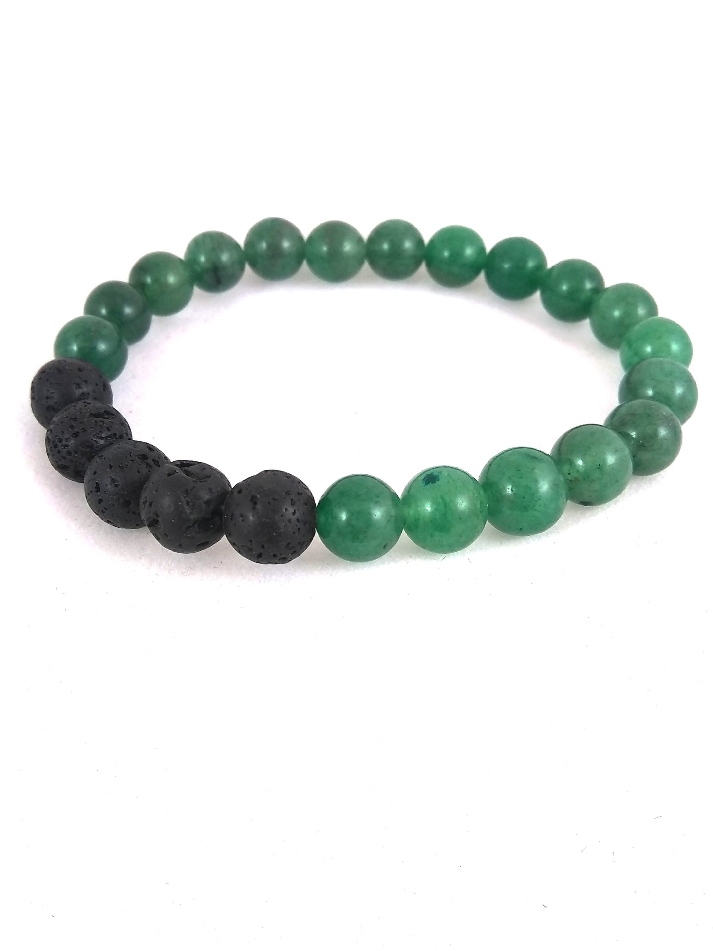 aventurine and lava bracelet