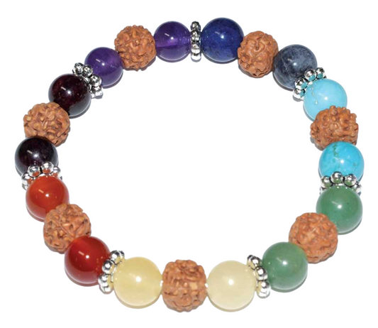 chakra rudraksha bracelet