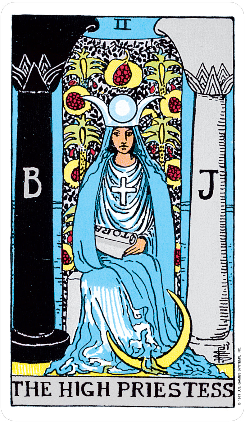 the high priestess card