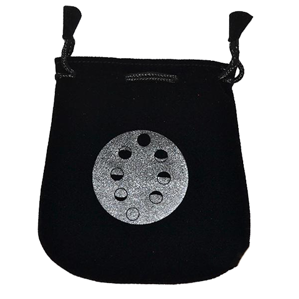 moon phases velveteen bag
