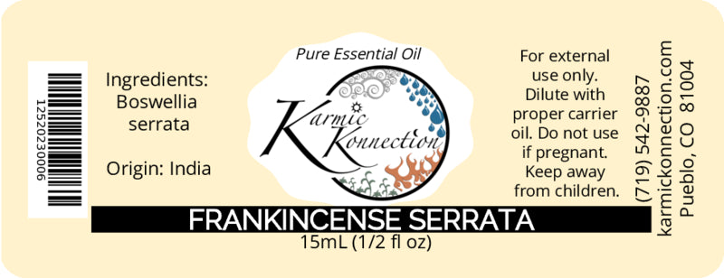 100% pure essential oil - frankincense serrata 1/2 oz