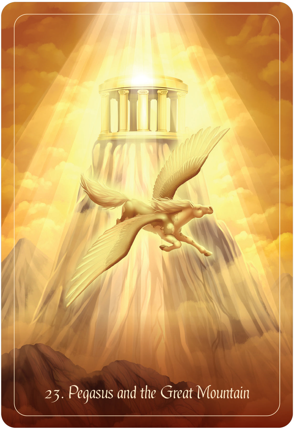 pegasus and the great mountain card
