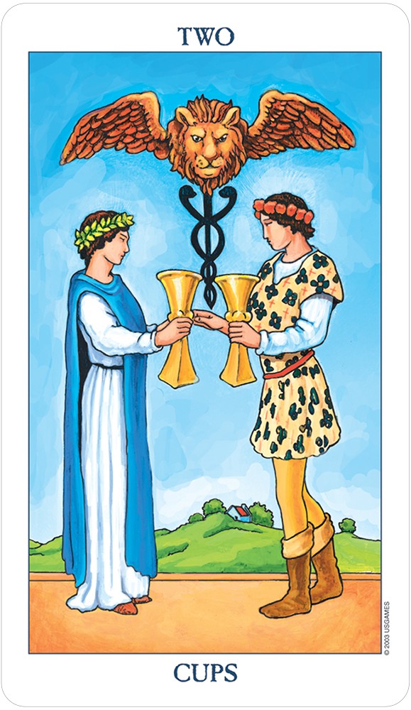 two cups card