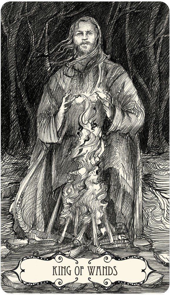 King of wands card