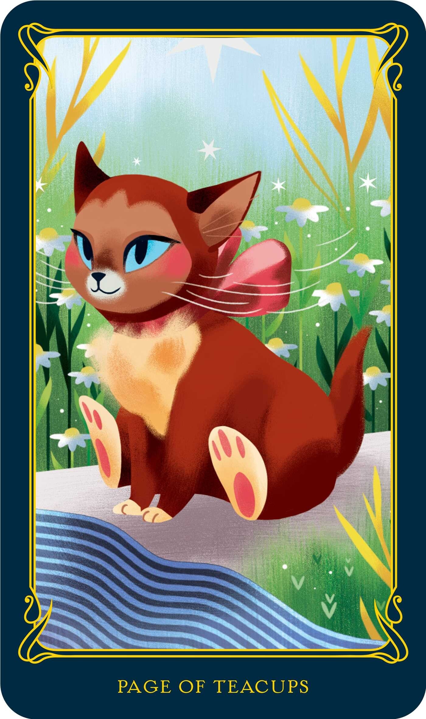 Page of Teacups card