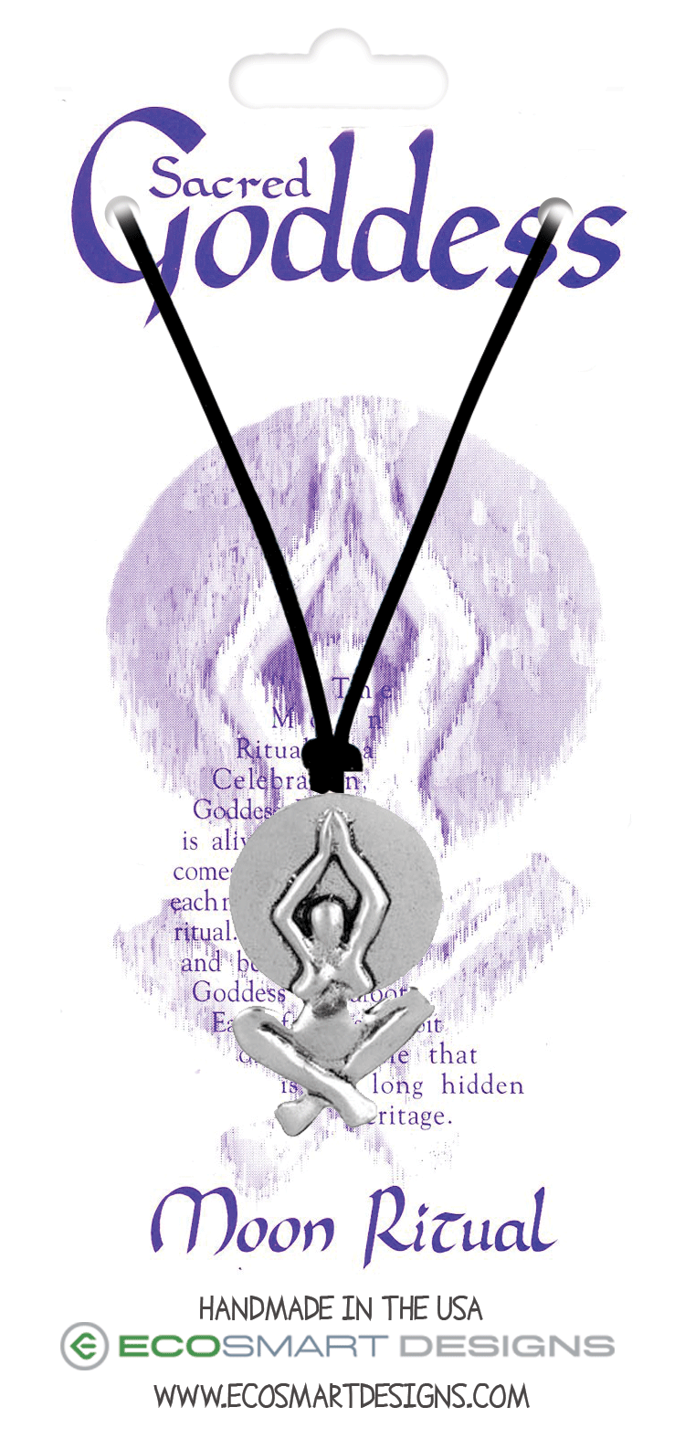 Sacred Goddess Moon Ritual Goddess Pewter Charm