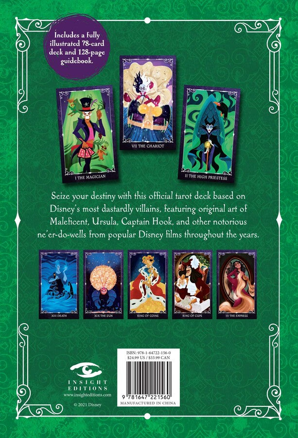disney villains tarot box back