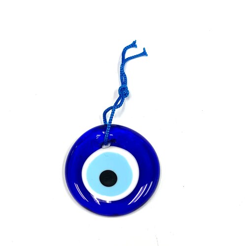 2" glass evil eye