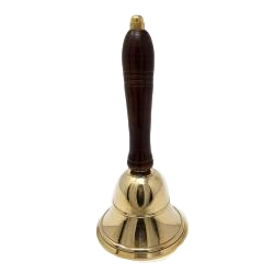 8" handbell with wood handle