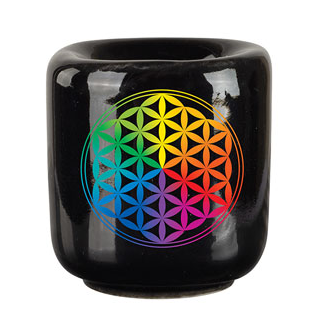 flower of life chime candle holder