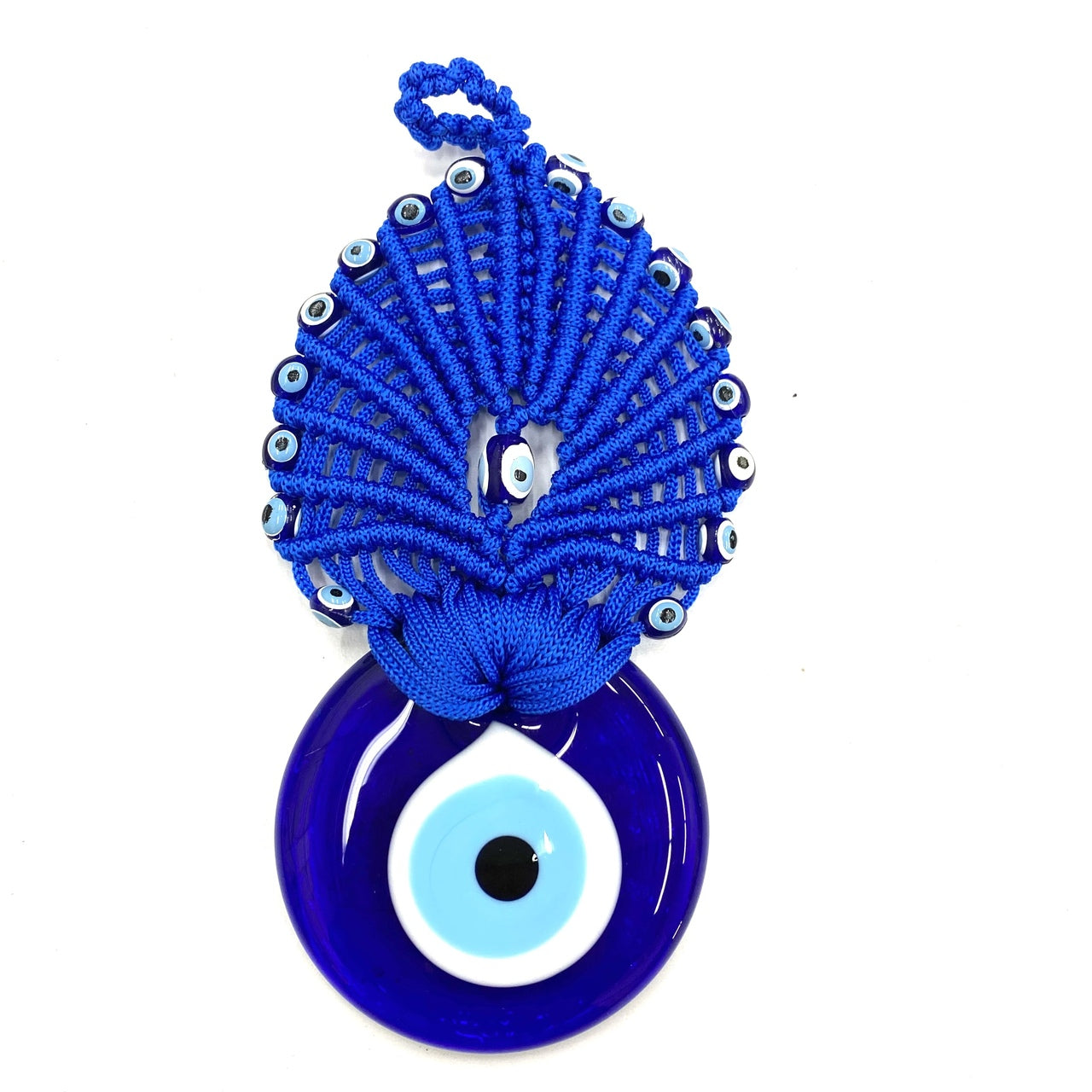 Evil Eye Decor - Macrame Peacock (3 x 6")