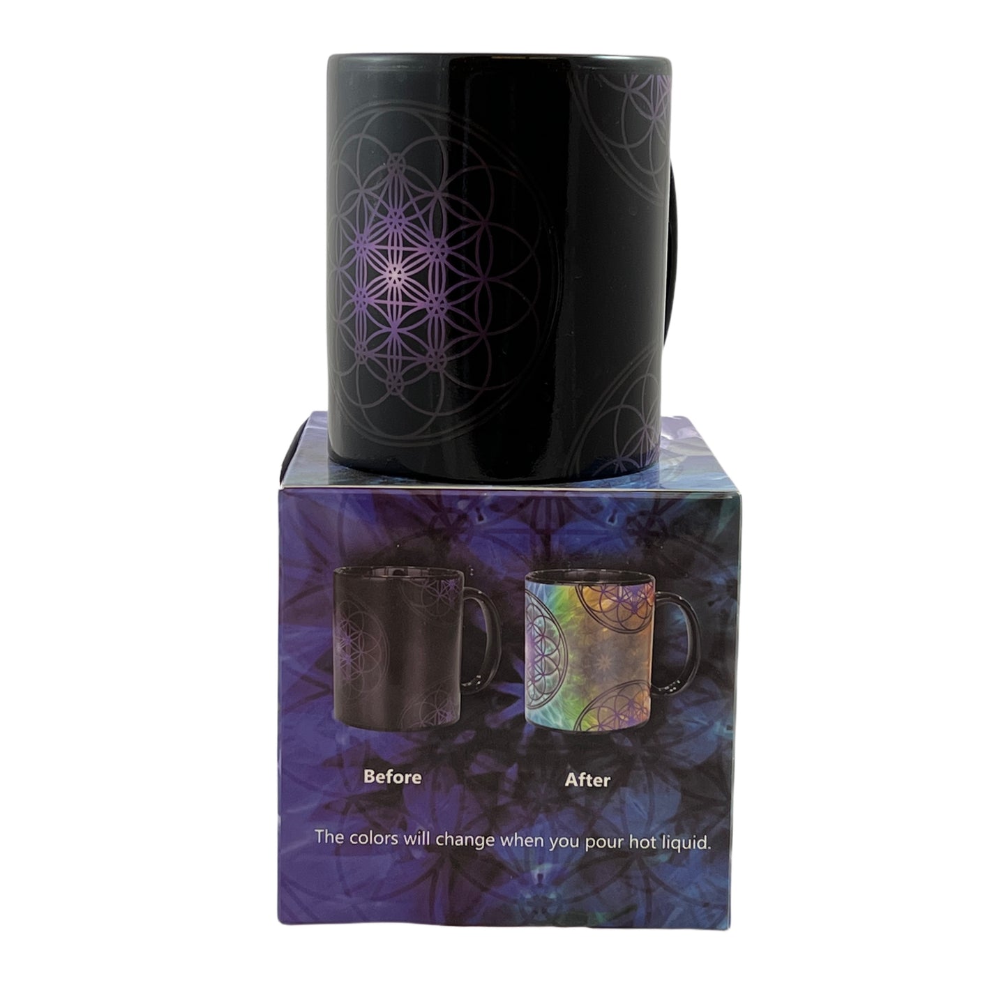 flower of life color changing mug 12 oz