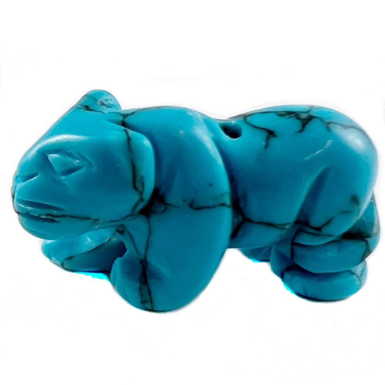 Power Animal Figurine Bead (Various Stones, 3/4")