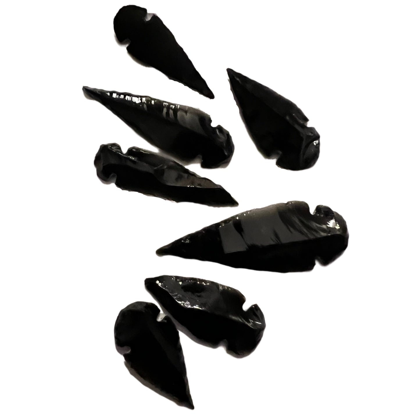 black obsidian arrowhead