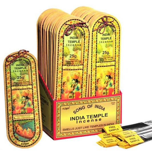 25g packs of India Temple Incense