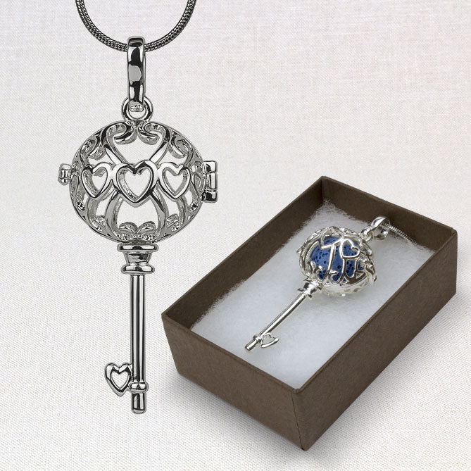 Key to my Heart Aromatherapy Locket with Diffuser Ball