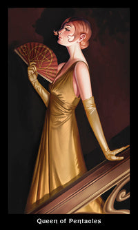 queen of pentacles card