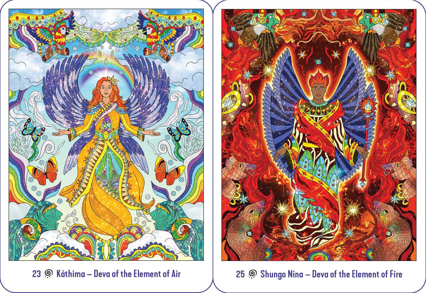 Káthima, Deva of the Element of Air & Shungo Nina, Deva of the Element of Fire cards