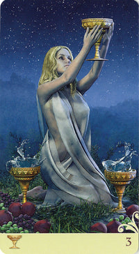 3 of cups card front