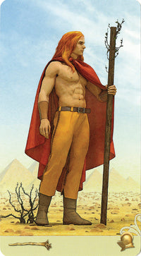 ace of wands card front