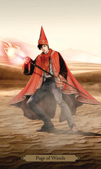 page of wands card