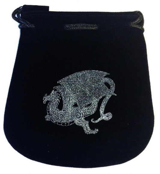 dragon velveteen bag