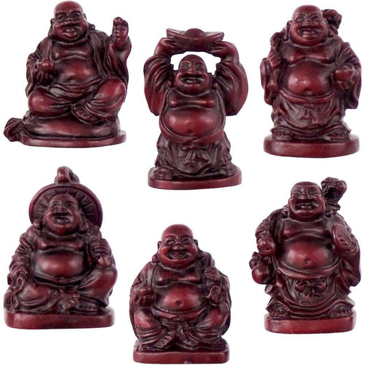 Set of 6 1-inch buddha figurines