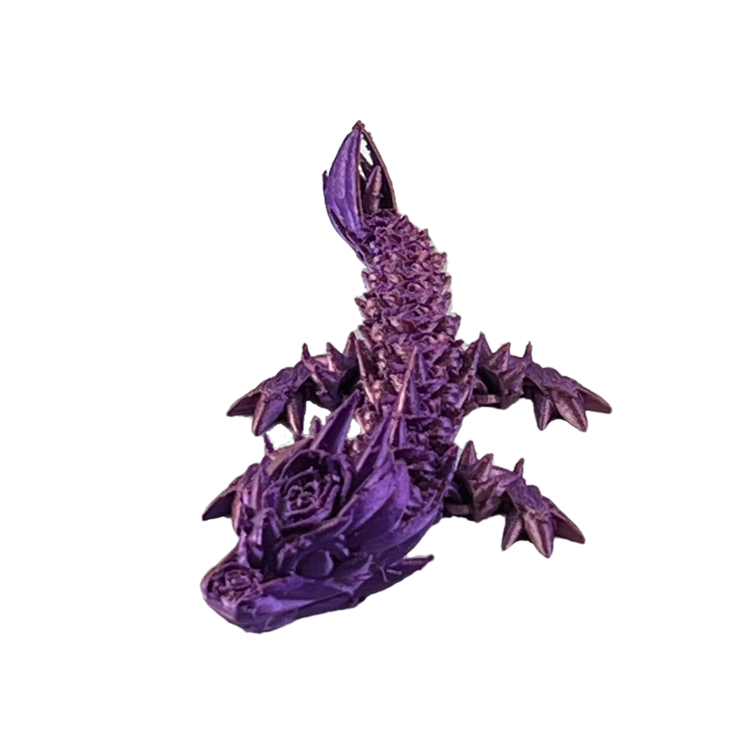 baby purple (light) 3d rose dragon 5.5"x2"