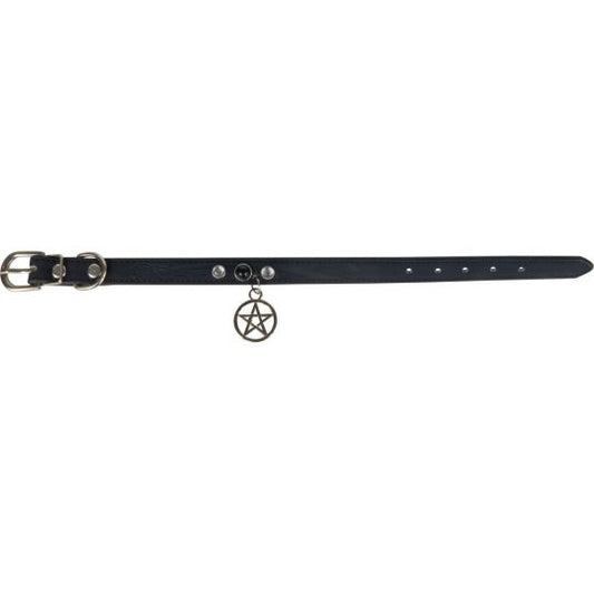 Vegan Leather Cat/Dog Collar Pentacle Small