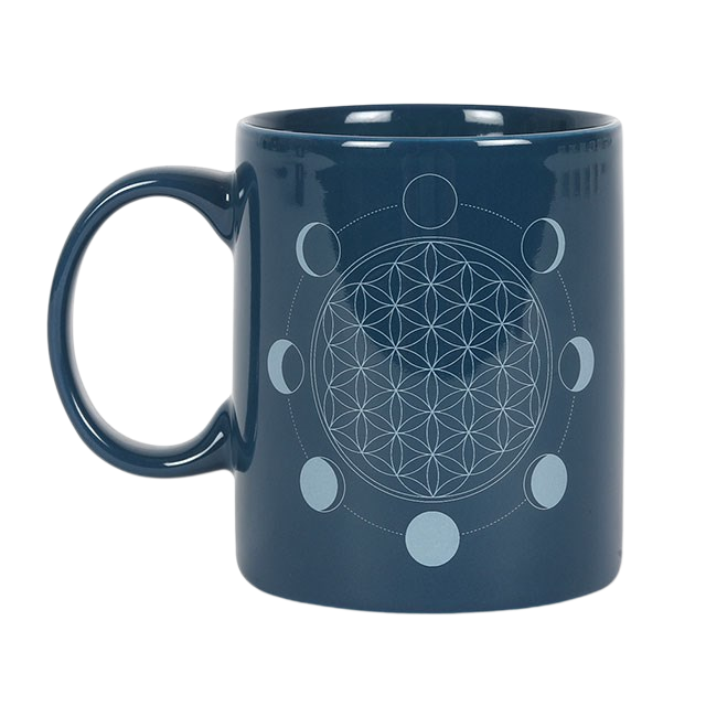 Mug - Moon Phase Flower of Life - 11 fl. oz.