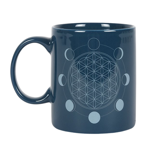 Mug - Moon Phase Flower of Life - 11 fl. oz.