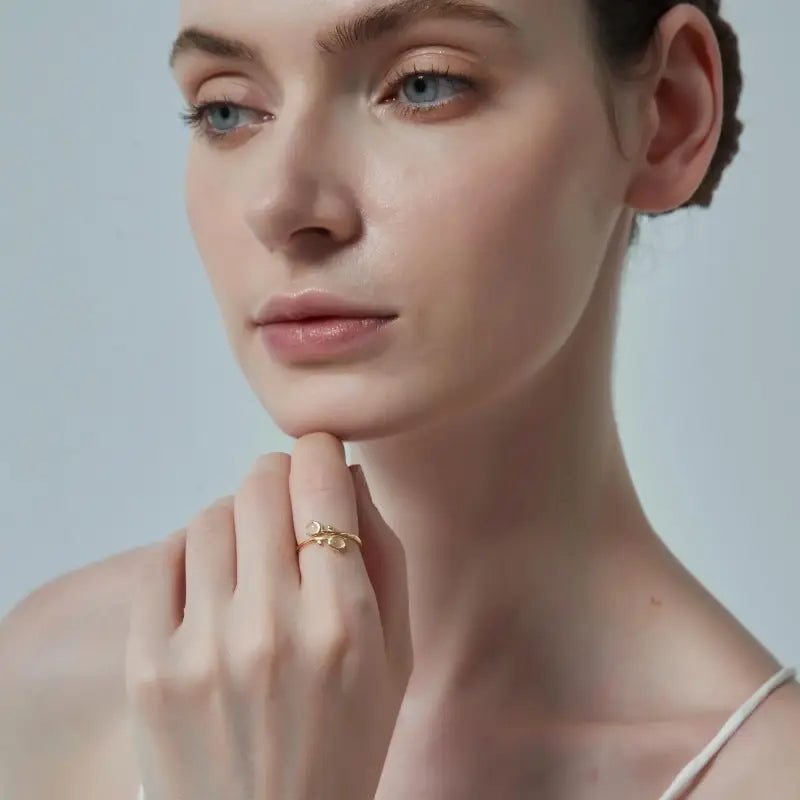 Ring - Rose Quartz Tulip Sterling Silver