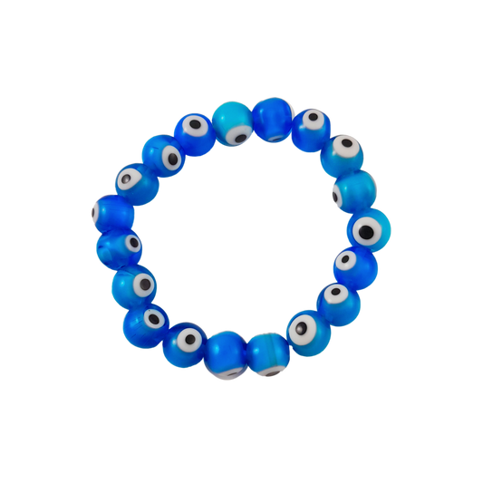 light blue evil eye bracelet