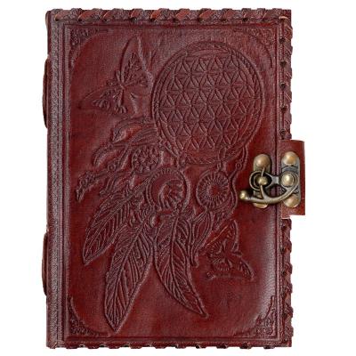 5 x 7" Leather Journal - Dreamcatcher